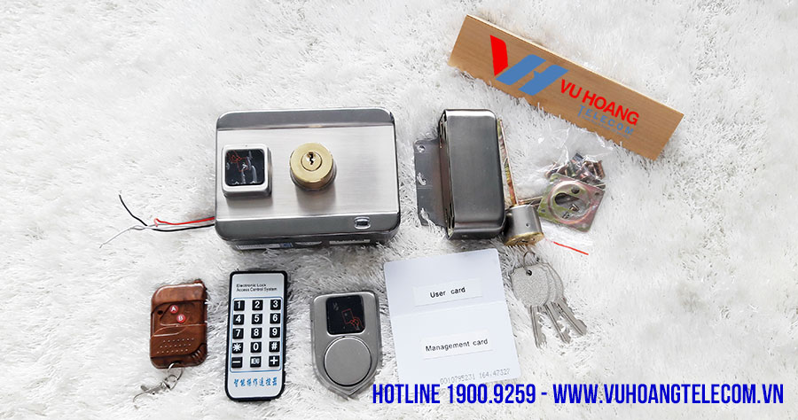 Trọn bộ khóa chốt cửa điện từ ONECAM DL-03H-Smart
