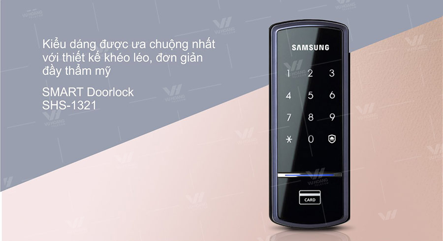Khóa cửa thông minh SAMSUNG Seris SHS-1321 lắp bên ngoài cửa