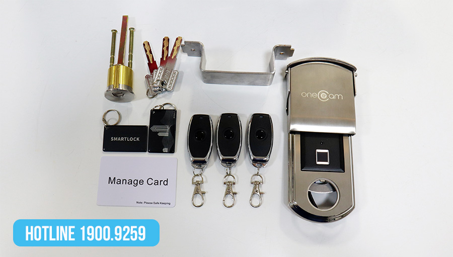 Phụ kiện khóa ONECAM DL-06Finger kèm theo