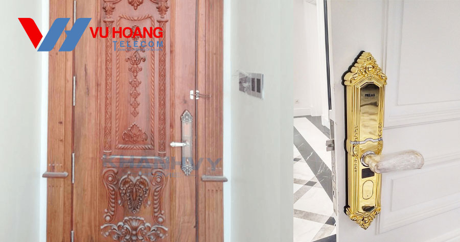 Khóa biệt thự PHGLOCK FP5006 lắp đặt thực tế