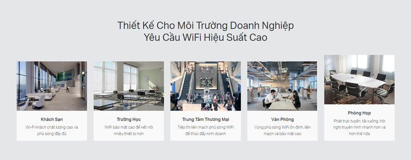 Thiết Kế Cho Môi Trường Doanh Nghiệp Yêu Cầu WiFi Hiệu Suất Cao