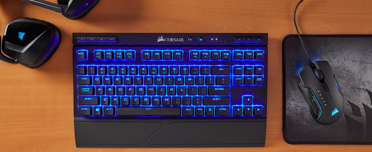 Corsair K63 Wireless Mechanical Gaming Keyboard — Blue LED — Cherry MX Red  | CH-9145030-NA Buy, Best Price. Global Shipping.