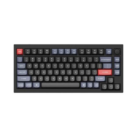 Bàn phím cơ Keychron Q1 version 2 Full Assembled Knob Black Gateron G Pro Brown Q1-M3Z