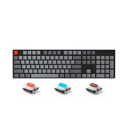 Bàn phím cơ không dây Keychron K1V4 Led RGB Gateron Switch Low Profile Red / Blue / Brown