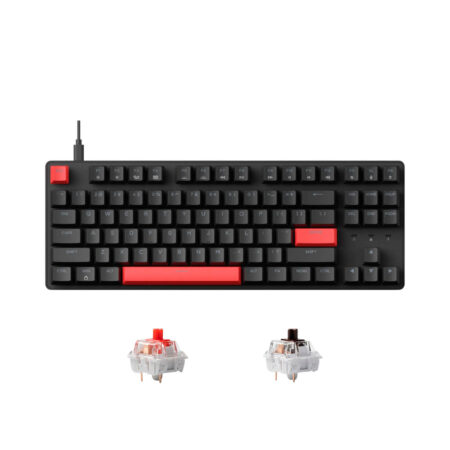 Bàn phím cơ TKL Lemokey X1 Red Blacklight (Keychron Sw)
