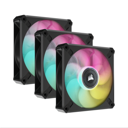 Bộ ba Fan Case Corsair ML120 RGB ELITE Premium 120mm Black with Lighting Node CORE CO-9050113-WW