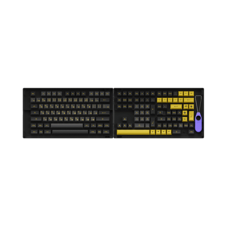 Bộ Keycap Akko Black Gold PBT Double-Shot ASA Profile