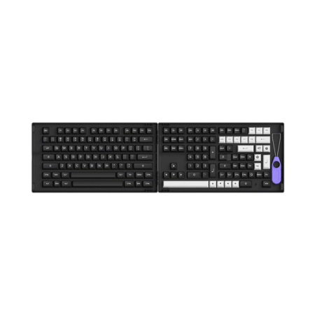 Bộ Keycap Akko White on Black PBT Double-Shot ASA Profile