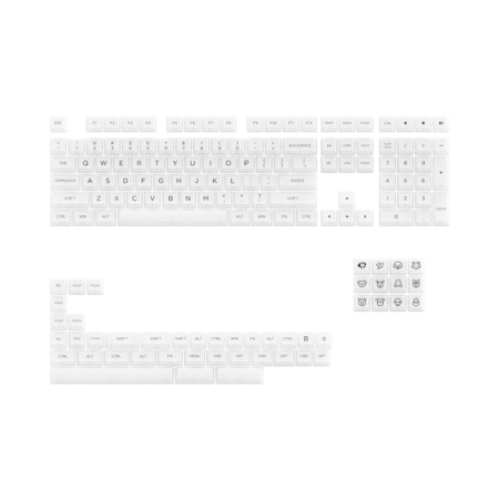 Bộ Keycap Akko White PC ASA-Clear Profile