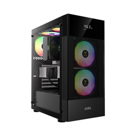 Case máy tính Gamdias AURA GC5 ARGB CAAURAGC5BLGA