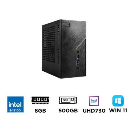 Mini PC ASRock DeskMini B760 i3-12100 (Intel Core i3-12100, Ram DDR4, SSD 500GB, Win 11)