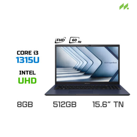 Laptop ASUS ExpertBook B1 B1502CVA-NJ0149W (i3-1315U, UHD Graphics, RAM 8GB DDR4, SSD 512GB, 15.6 Inch TN FHD 60Hz, Win 11)