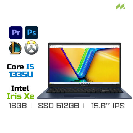 Laptop Asus Vivobook 15 X1504VA-NJ070W (i5-1335U, Iris Xe Graphics, Ram 16GB DDR4, SSD 512GB, 15.6 Inch IPS FHD 60Hz, Win 11)