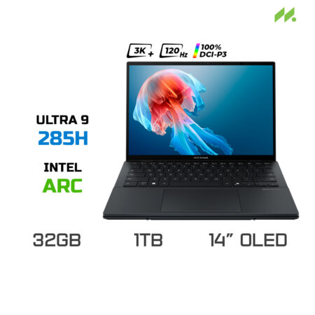 Laptop ASUS Zenbook Duo UX8406CA-PZ109WS (Ultra 9 285H, Arc Graphics, RAM 32GB LPDDR5X, SSD 1TB, 14 Inch 3K OLED 120Hz 100% DCI-P3)
