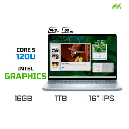 Laptop Dell Inspiron 16 5640 71053723 (Core 5 120U, Intel Graphics, RAM 16GB DDR5, SSD 1TB, 16 Inch IPS FHD+ 60Hz, Win 11/Office HS 21)
