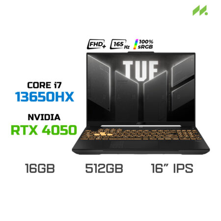 Laptop Gaming ASUS TUF Gaming F16 FX607JU-N3139W (i7-13650HX, RTX 4050 6GB, Ram 16GB DDR5, SSD 512GB, 16 Inch IPS WUXGA 165Hz 100% sRGB)