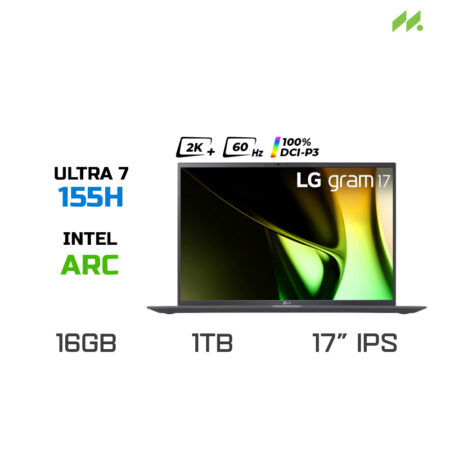 Laptop LG Gram 17Z90S-G.AH78A5 (Ultra 7 155H, Arc Graphics, RAM 16GB LPDDR5X, SSD 1TB, 17 Inch IPS WQXGA 100% DCI-P3)