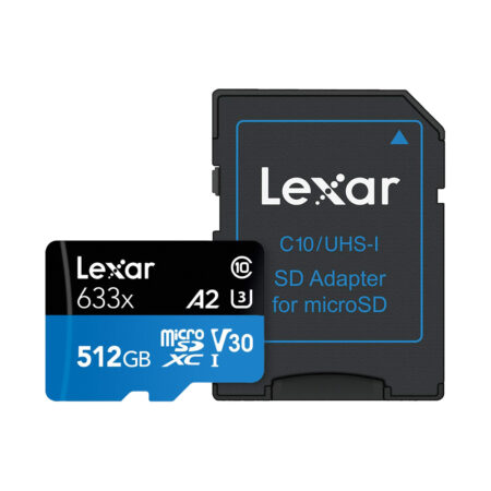 Thẻ Nhớ MicroSDXC Lexar U3 V30 A2 512GB 633x 100MB/s LSDMI512BBAP633A