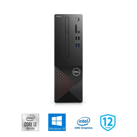 Máy bộ Dell Vostro 3681 ST PWTN16 (i3-10100, UHD 630, Ram 4GB, SSD 256GB, Windows 10 64-bit, USB Keyboard & Mouse)
