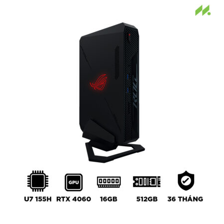 Máy tính Mini PC ASUS ROG NUC RNUC14SRKU7168A1I (Ultra 7 155H, RTX 4060 8GB, RAM 16GB DDR5, SSD 512GB, Win 11)