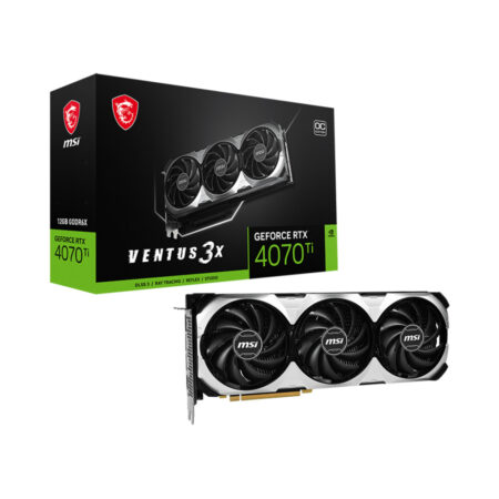 VGA MSI GeForce RTX 4070 Ti VENTUS 3X 12G OCV1 GDDR6X RTX-4070-Ti-VENTUS-3X-12G-OCV1