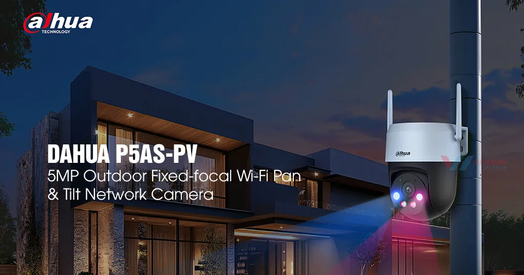 Camera DAHUA DH-P5AS-PV 5MP Wifi 6 còi báo động giá tốt tại Vũ Hoàng Telecom