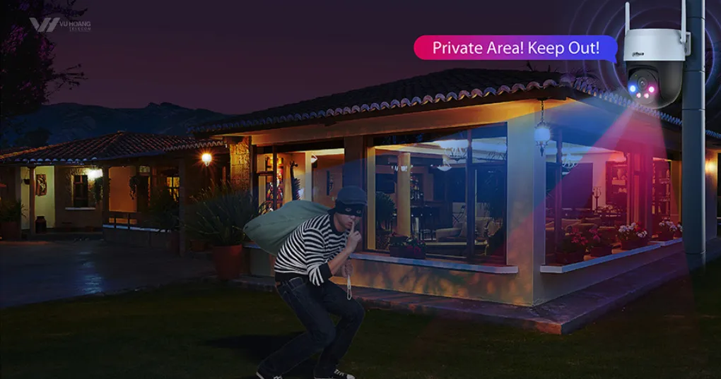 Còi báo động và đèn chớp hiệu quả