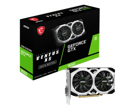 VGA MSI GeForce GTX 1650 D6 VENTUS XS OCV3 4GB DDR6 GTX-1650-D6-VENTUS-XS-OCV3