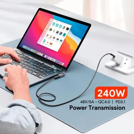 Adapter Usb4 Chuyen Goc C To C Metalink L Side Pd 240w 40gbps Mta4 Ls 02