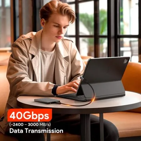 Adapter Usb4 Chuyen Goc C To C Metalink L Side Pd 240w 40gbps Mta4 Ls 03