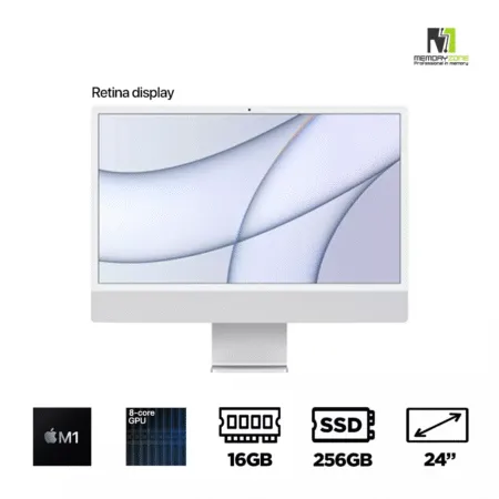 Apple iMac M1 24 Inch 2021 Z12Q0004Q (Apple M1, 8-Cores GPU, Ram 16GB, SSD 256GB, 24 Inch Retina 4.5K)