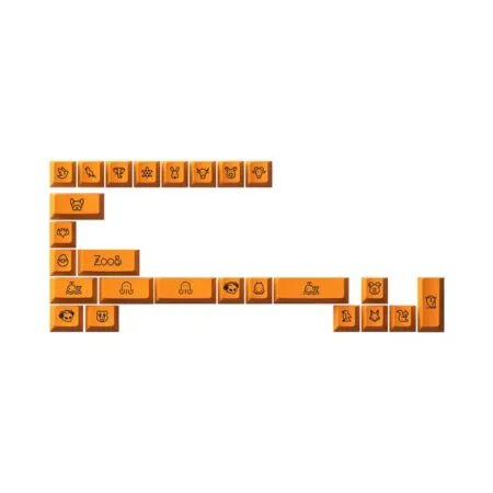 Ban Phim Co Akko Mod007 Pc Orange On Black 5 1