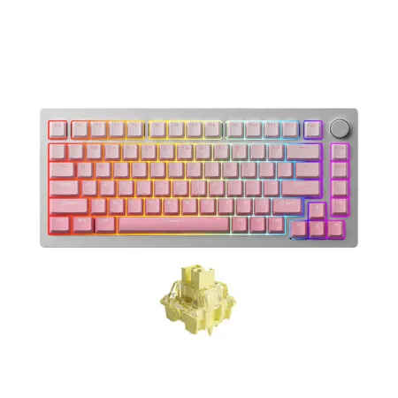 Bàn phím cơ AKKO MonsGeek M1 QMK Silver (Akko Sw V3)