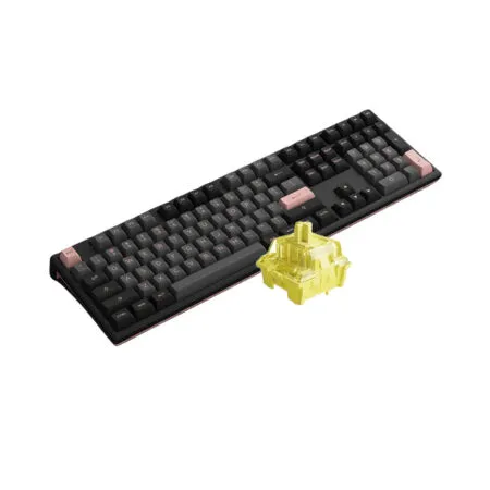 Ban Phim Co Akko Monsgeek Mg108 Rgb Black Pink Akko Sw V3 1 1