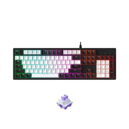 Ban Phim Co Dareu Ek104 Multi Led White X Black Dareu Sw 001 1