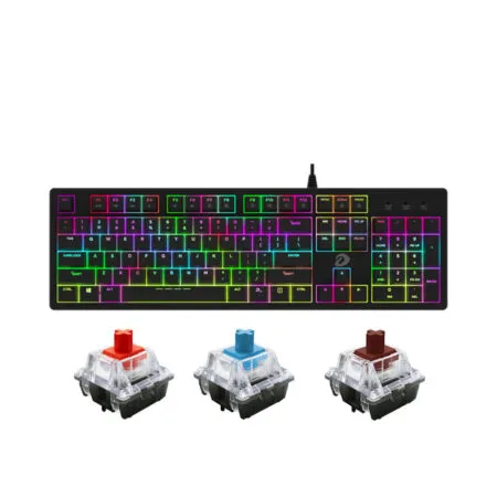Bàn phím cơ Dareu EK1280 V2 RGB Black D Switch Red / Blue / Brown