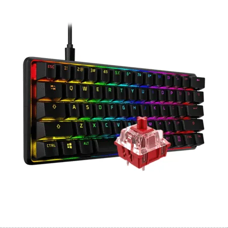 Ban Phim Co Hyperx Alloy Origins 60 Black Hyperx Red 4p5n4aa 4 1