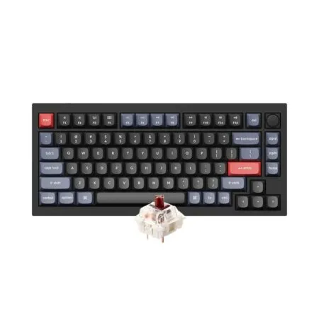 Ban Phim Co Keychron Q1 Version 2 Full Assembled Knob Black Gateron G Pro Brown Q1 M3z 1