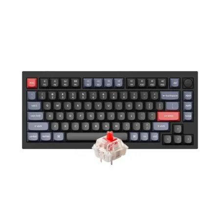 Ban Phim Co Keychron Q1 Version 2 Full Assembled Knob Black Gateron G Pro Red Q1 M1z 1 1
