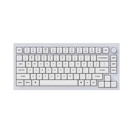 Ban Phim Co Keychron Q1 Version 2 Full Assembled Knob Shell White Gateron G Pro Red Q1 P1 2