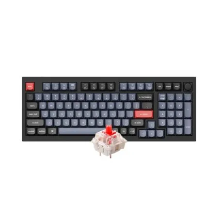 Ban Phim Co Keychron Q5 Full Assembled Knob Black Gateron G Pro Red Q5 M1 1 1