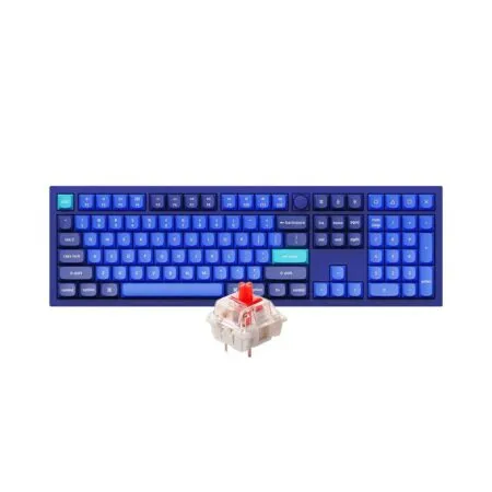 Ban Phim Co Keychron Q6 Full Assembled Knob Navy Blue Gateron G Pro Red Q6 O1 1 1