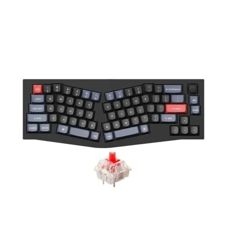 Ban Phim Co Keychron Q8 Full Assembled Knob Dark Black Gateron G Pro Red Q8 M1z 1 1