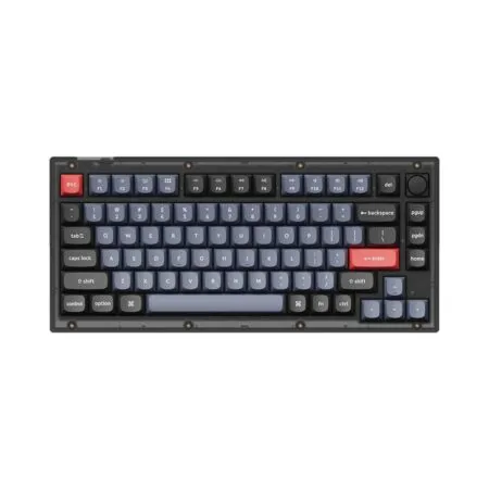 Ban Phim Co Keychron V1 Black Translucent Led Rgb Hotswap Keychron K Pro Switch 1 1