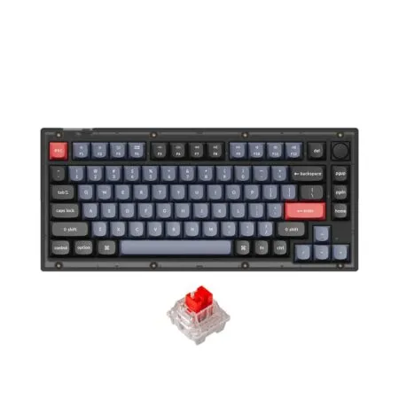 Ban Phim Co Keychron V1 Black Translucent Led Rgb Hotswap Keychron K Pro Switch 4 1