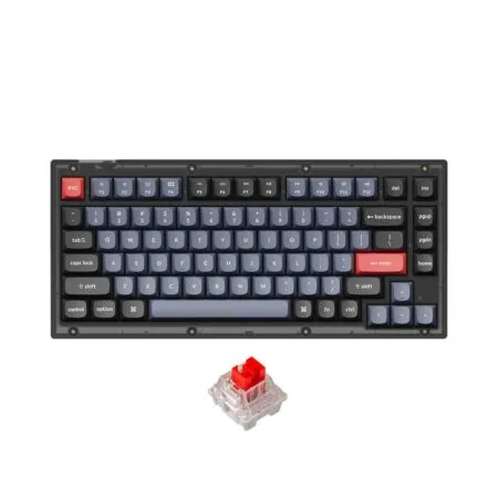 Ban Phim Co Keychron V1 Full Assembled Black Translucent Led Rgb Hotswap Keychron K Pro Switch 1 1