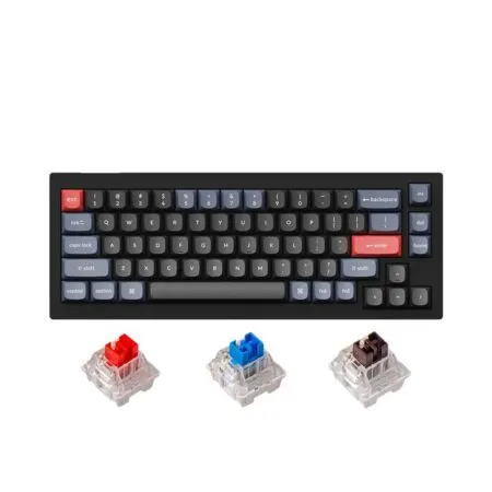 Bàn phím cơ Keychron V2 Full Assembled Carbon Black Led RGB HotSwap Keychron K Pro Switch Red / Blue / Brown