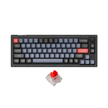 Ban Phim Co Keychron V2 Full Assembled Knob Carbon Black Led Rgb Hotswap Keychron K Pro 1 1