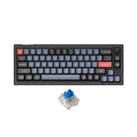 Ban Phim Co Keychron V2 Full Assembled Knob Carbon Black Led Rgb Hotswap Keychron K Pro 2 1