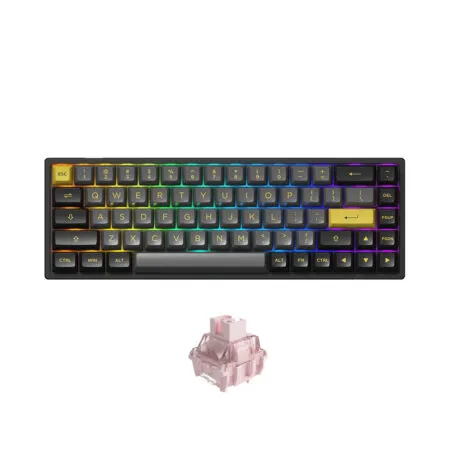 Ban Phim Co Khong Day Akko 3068b Multi Modes Black Gold 1 1